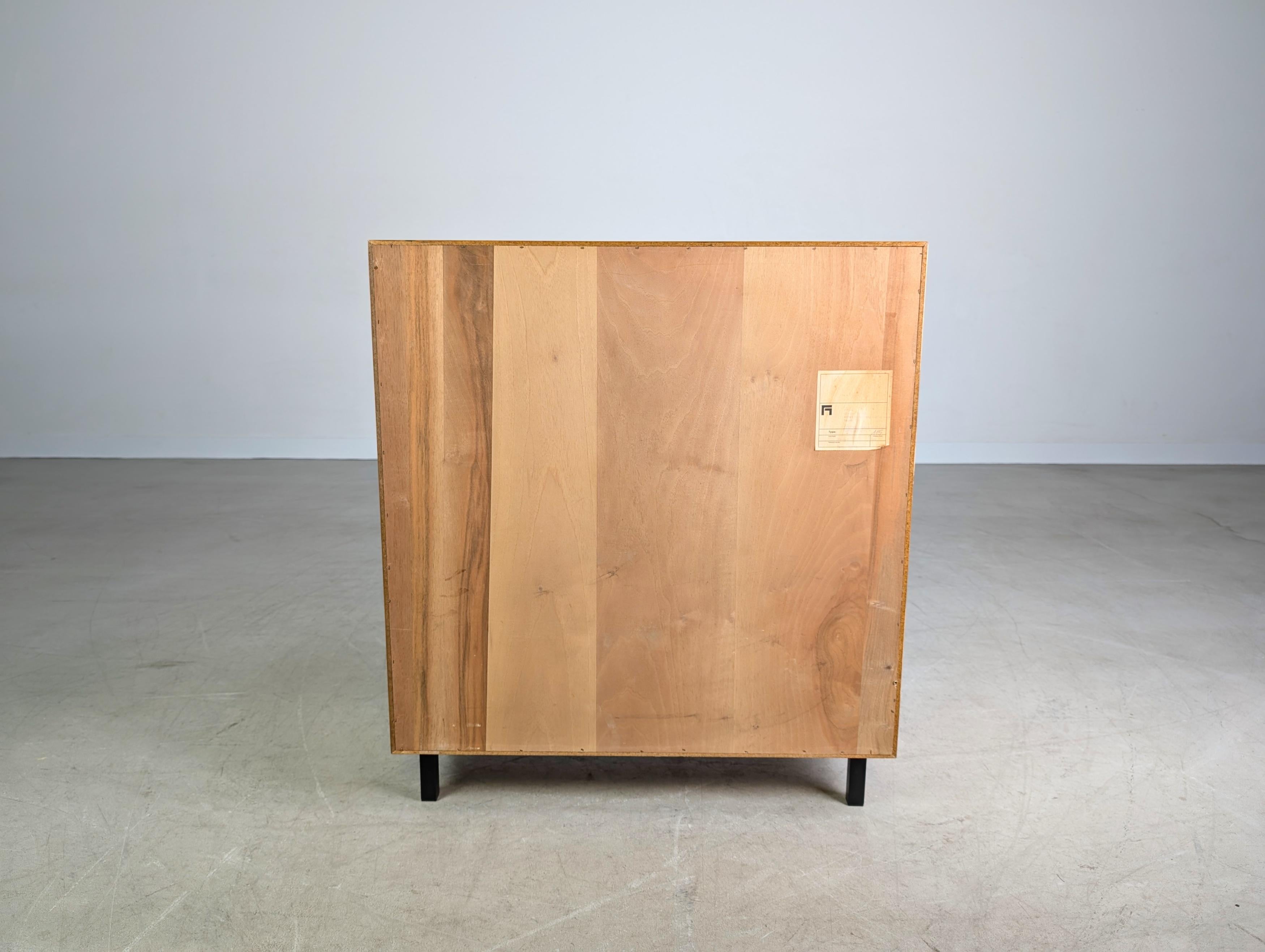Walnut Midcentury Sideboard Vitrine Nussbaum Anrichte Vintage 1960 For Sale