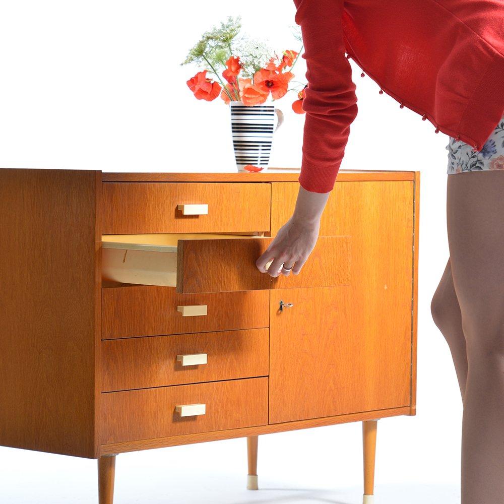 Midcentury Sideboard with Drawers, Czechoslovakia, 1960s 1