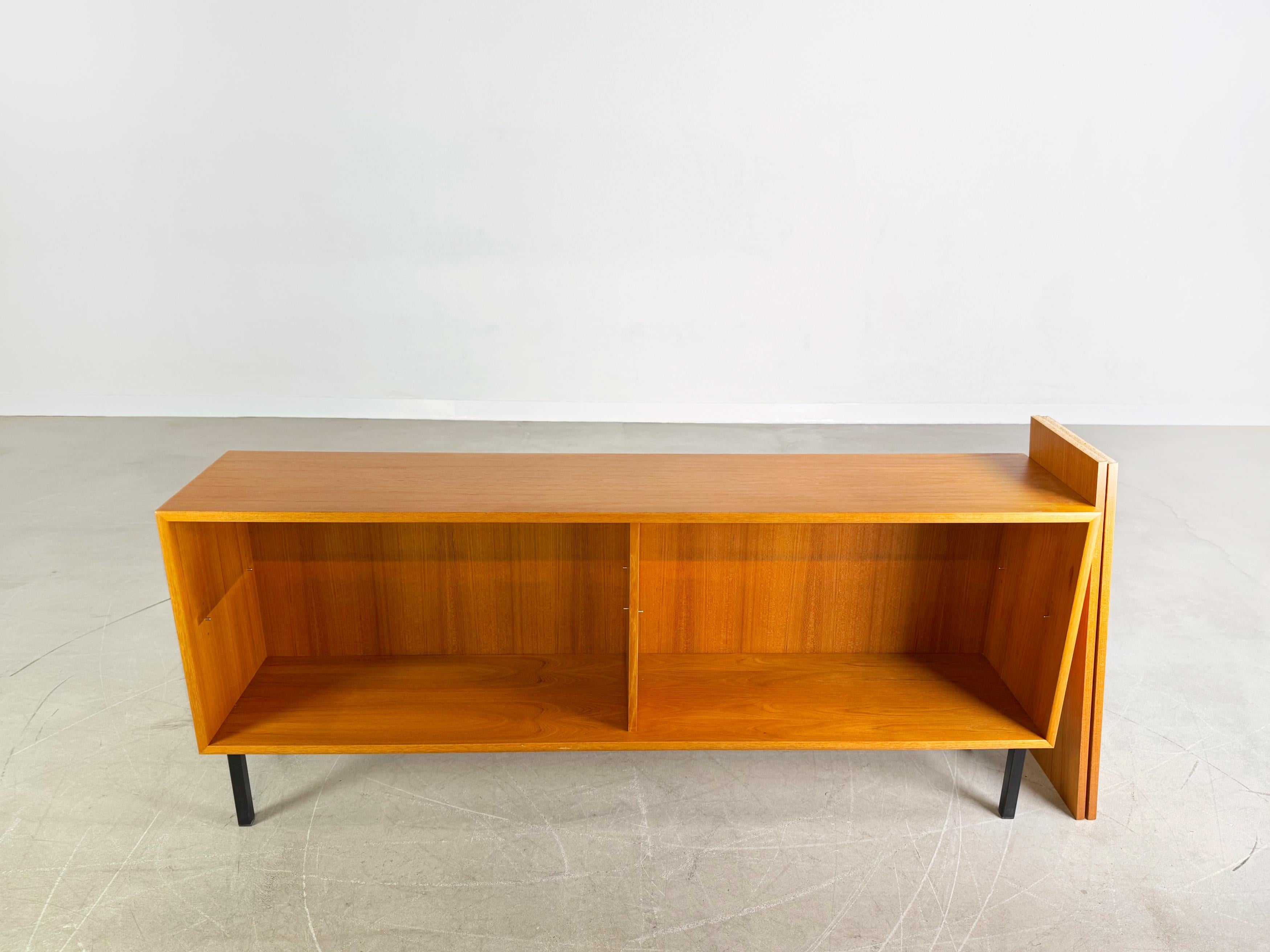 Mid-Century Modern Midcentury Sideboard WK Möbel Lowboard lang Teak Vintage For Sale