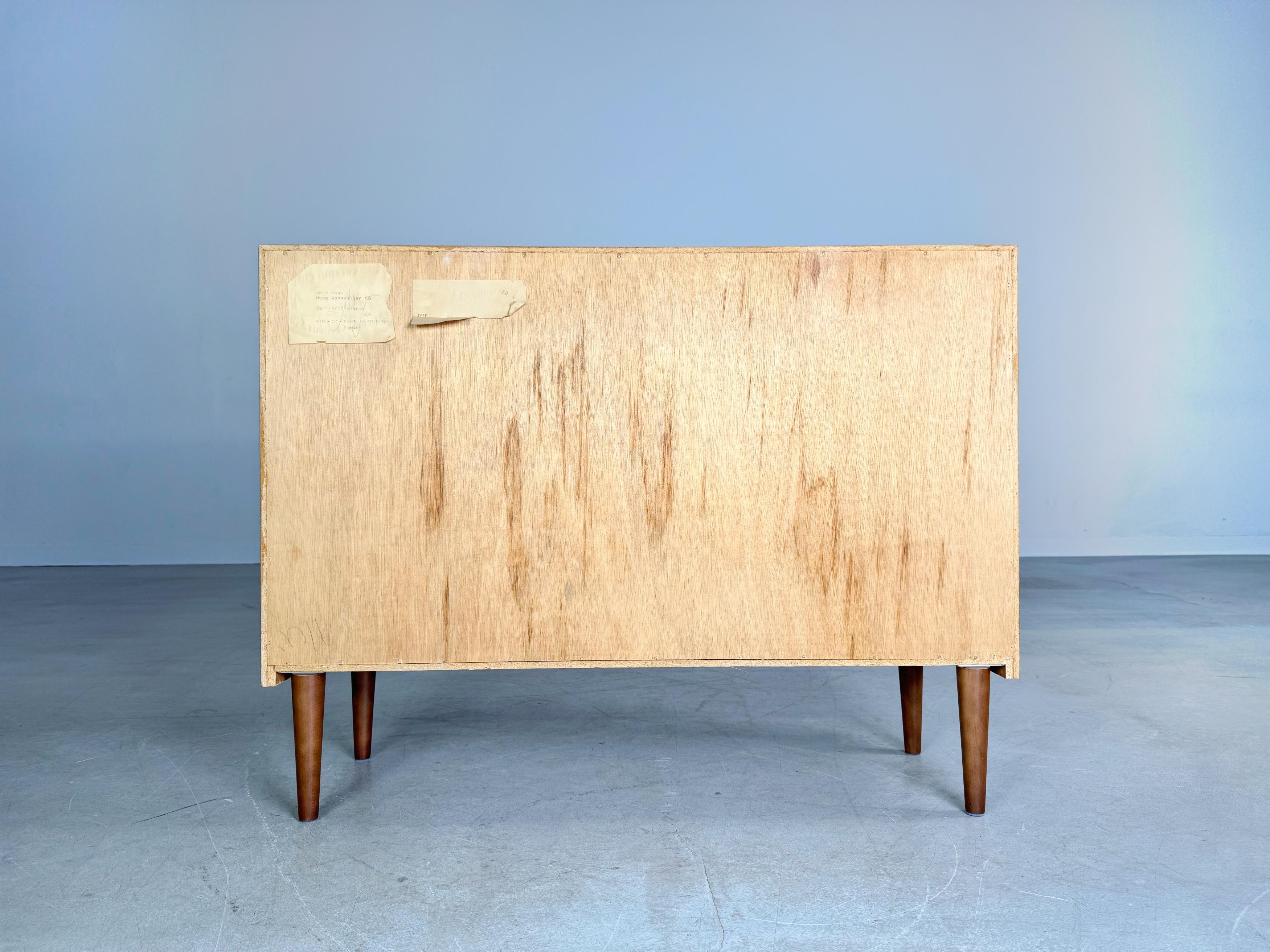Midcentury Sideboard WK Möbel Nussbaum 1960er Vintage Kommode For Sale 4