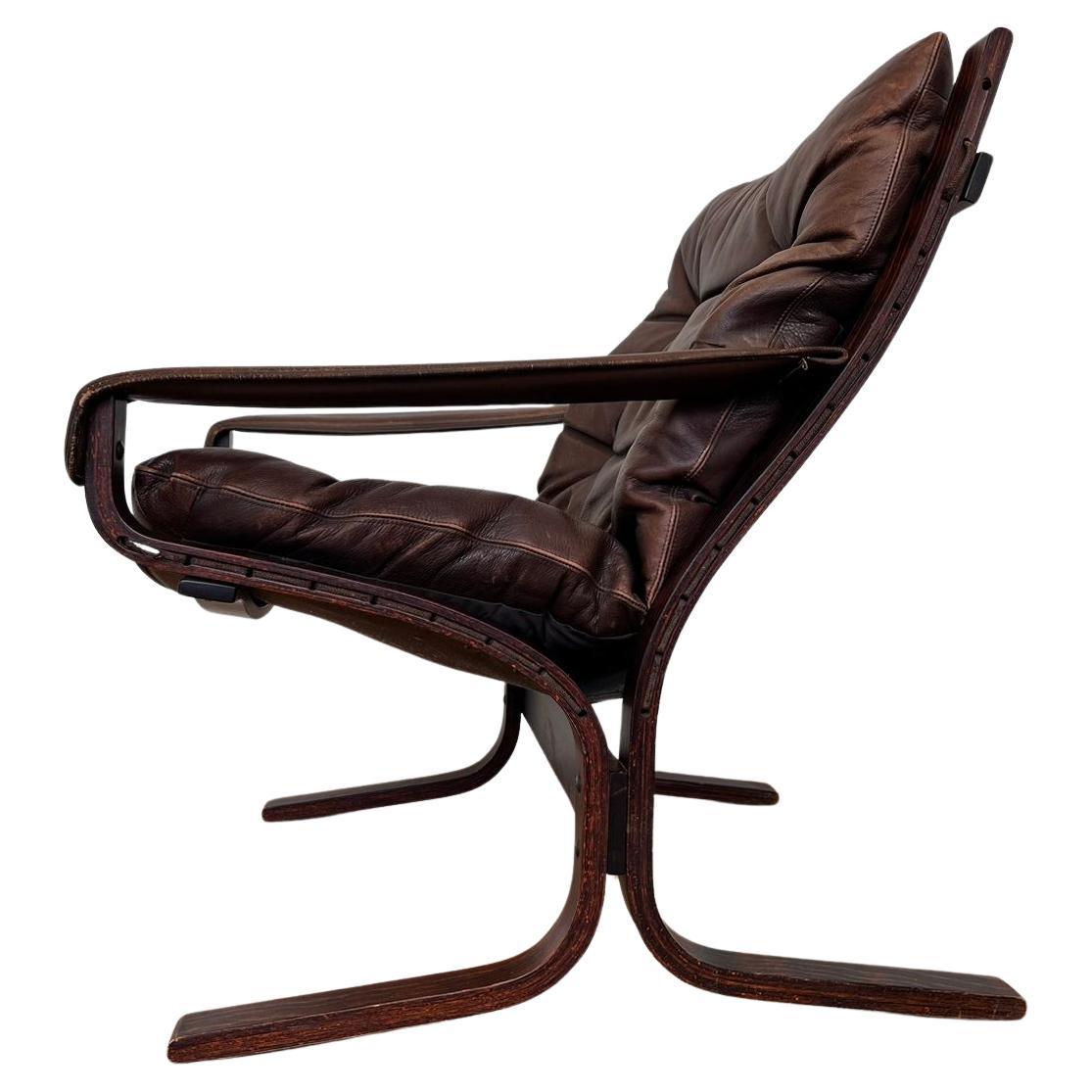 Midcentury "Siesta" Lounge Chair by Ingmar Relling for Westnofa, Norway, 1970s For Sale