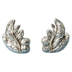 Gemelli da polso in argento e oro del Medioevo di Olle Ohlsson, Svezia, 1968