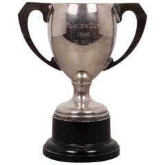 Retro Midcentury Silver Plate Loving Cup Trophy, 1952