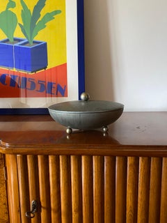 Midcentury silver-plated hand-crafted box, R.Miracoli Italy 1950s