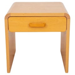 Midcentury Single Drawer Blonde Nightstand by Jens Ole Christensen for GETAMA