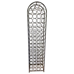 Midcentury Sixty Seven Bottle Wine Rack Wrought Iron Wine Cellar For Sale  at 1stDibs | mid century modern wine rack, mid century wine rack