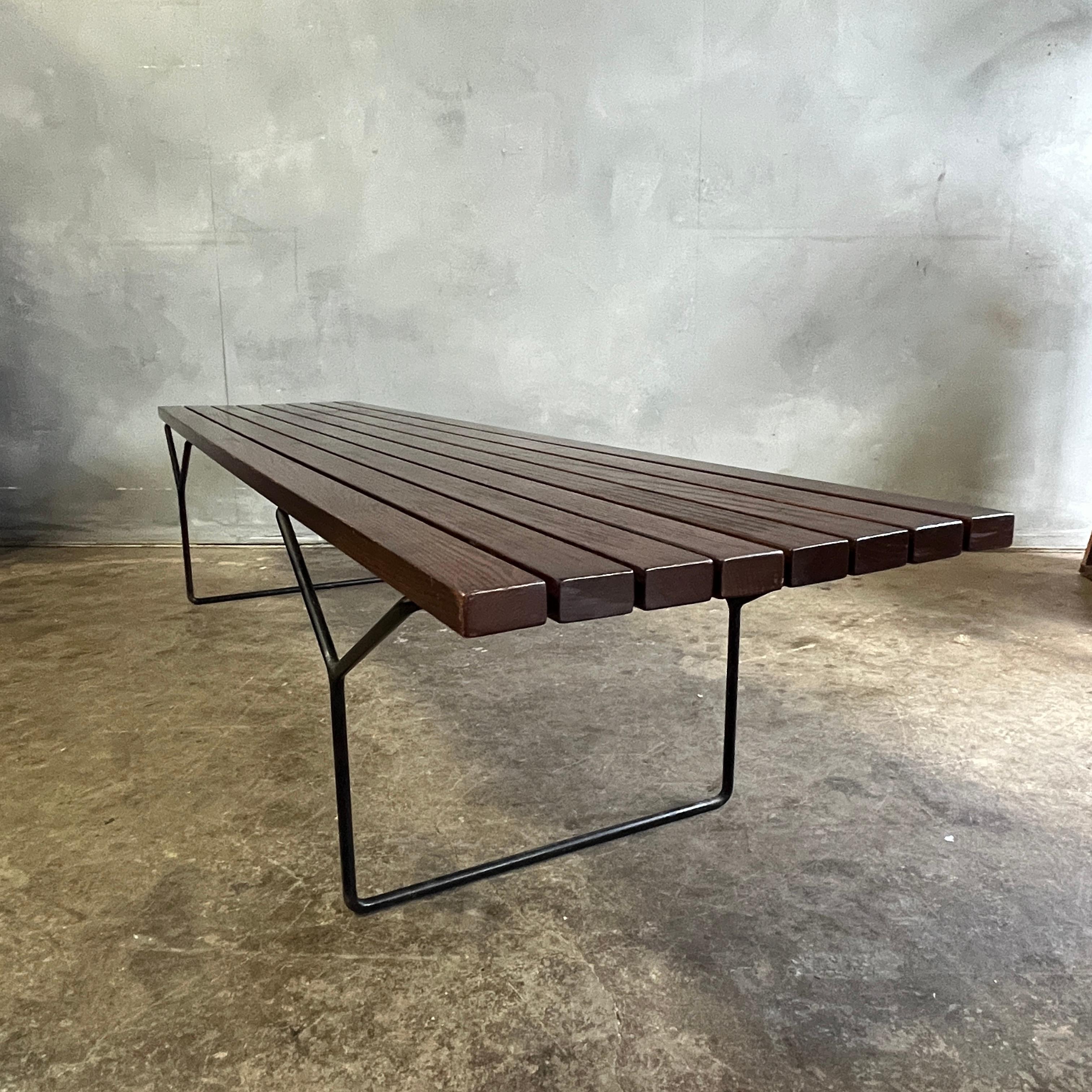 Mid-20th Century Mid-Century Slat Bench by Harry Bertoia for Knoll For Sale