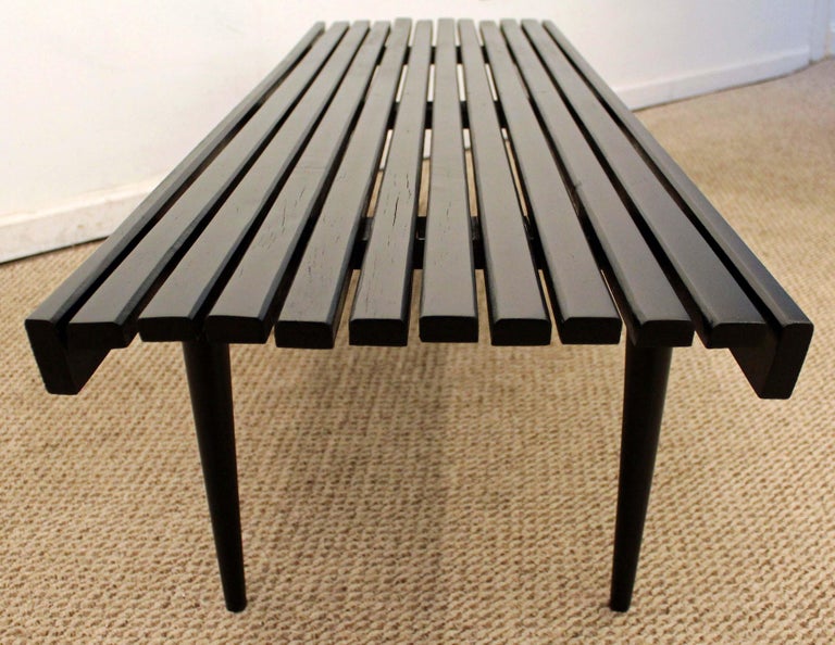 Midcentury Slat Bench Coffee Table At 1stdibs