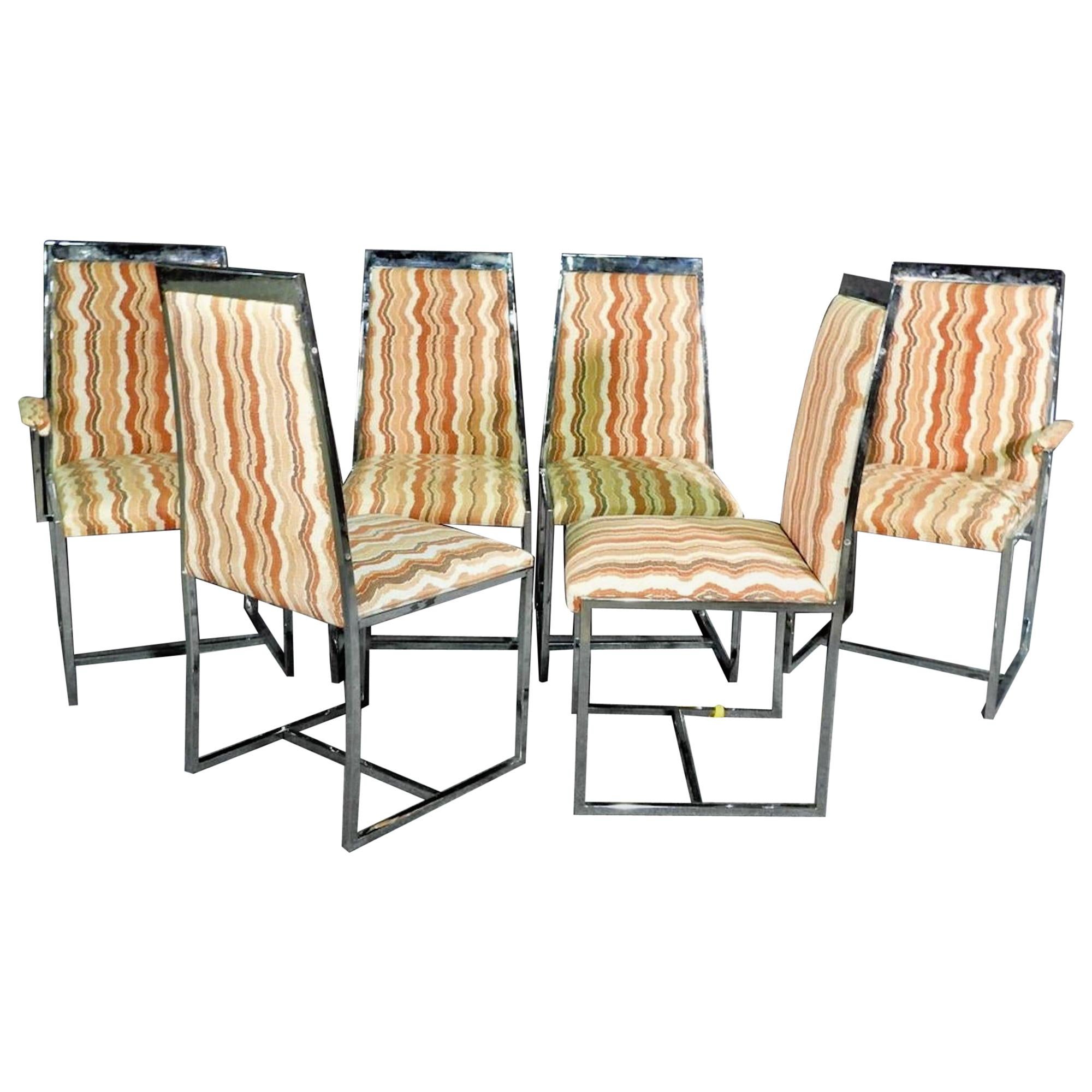 Midcentury Sleek Dining Chairs For Sale