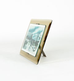 Cadre en verre fumé du milieu du siècle Attribué à Fontana Arte, Italie 1970