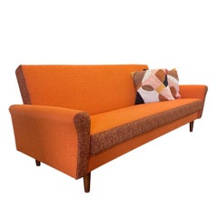 Midcentury Sofa Bed Vono Orange