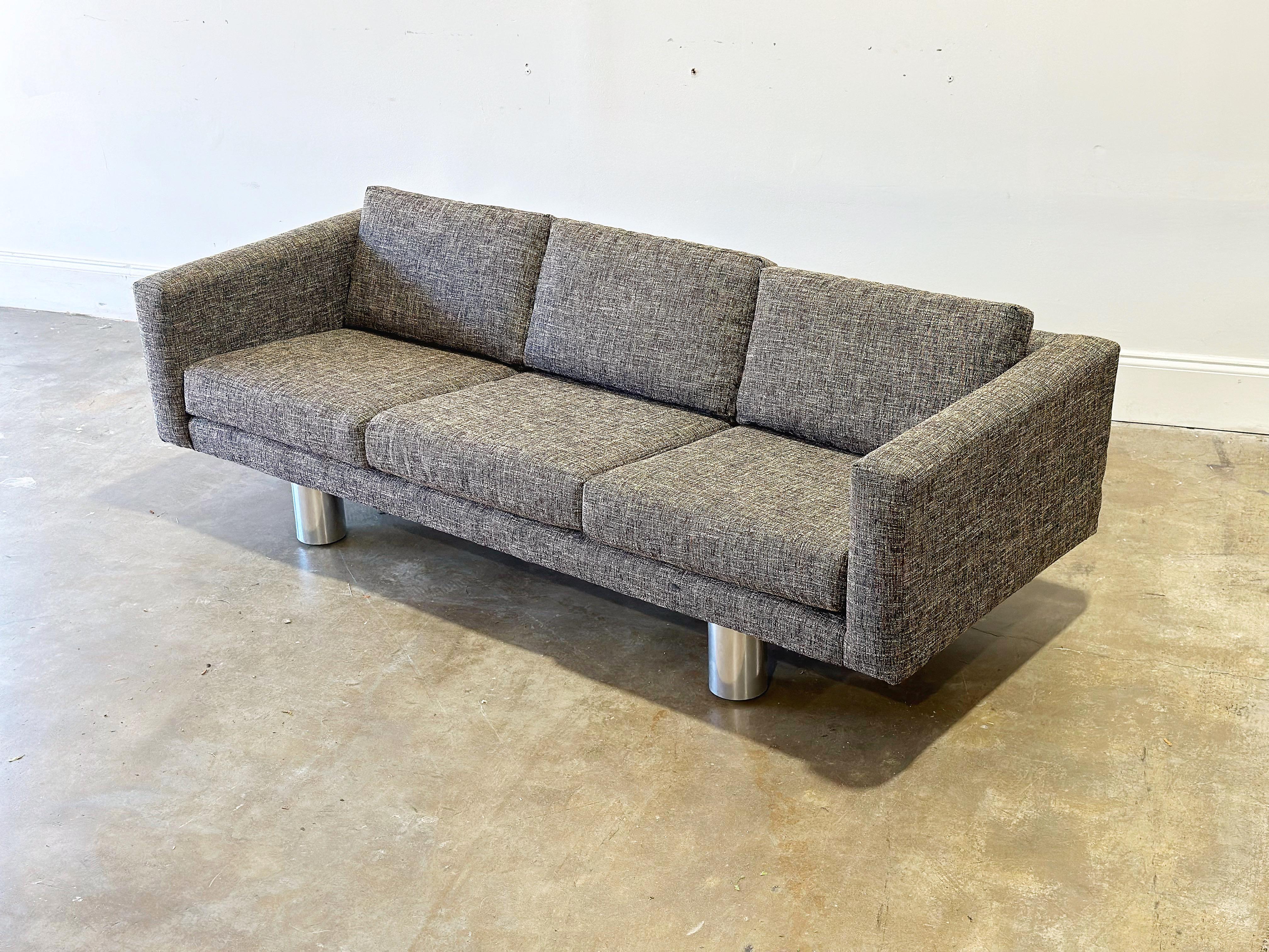 Mid-Century Modern tuxedo style sofa by Selig - for their 