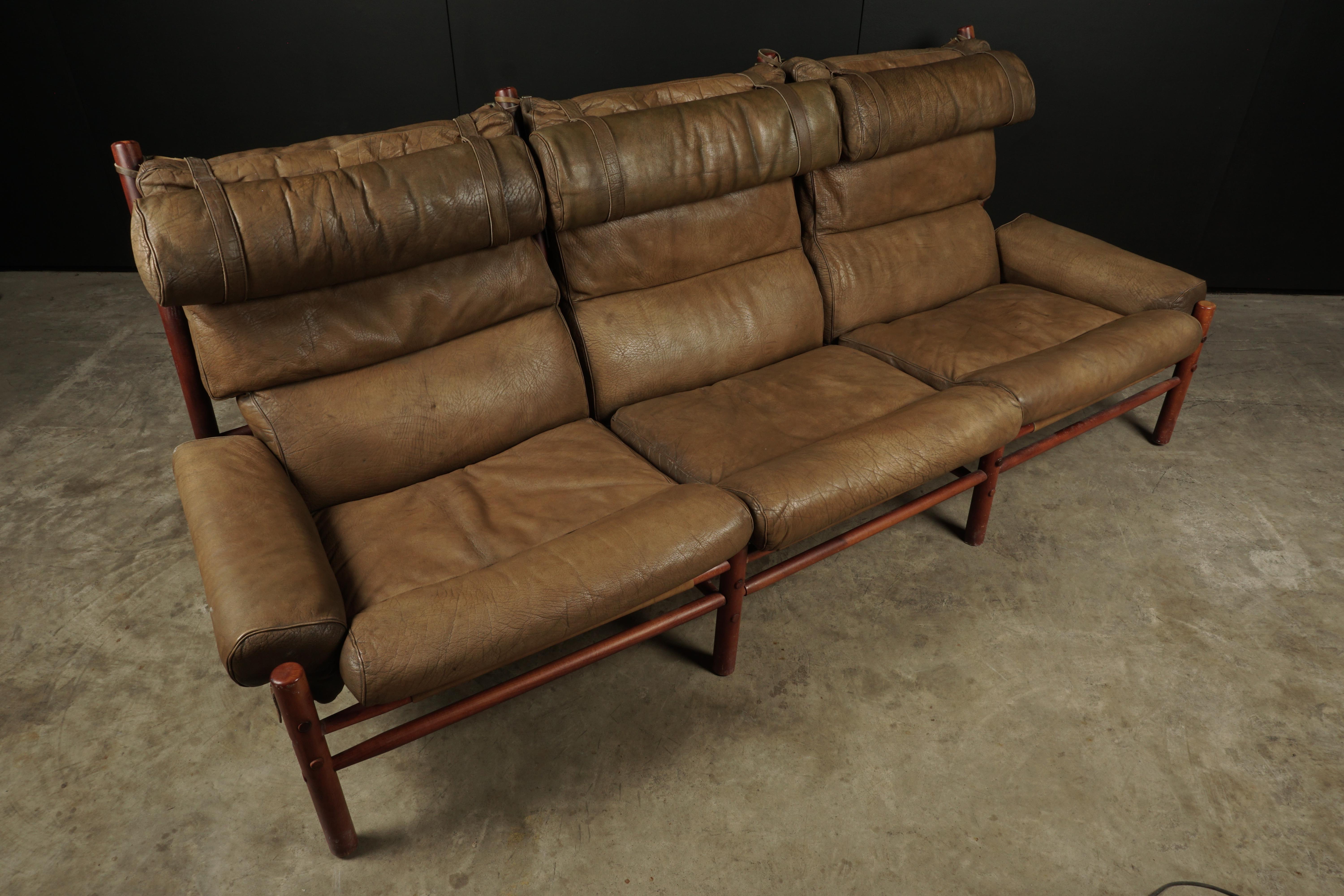 European Midcentury Sofa Designed by Arne Norell, Model Inca, circa 1970