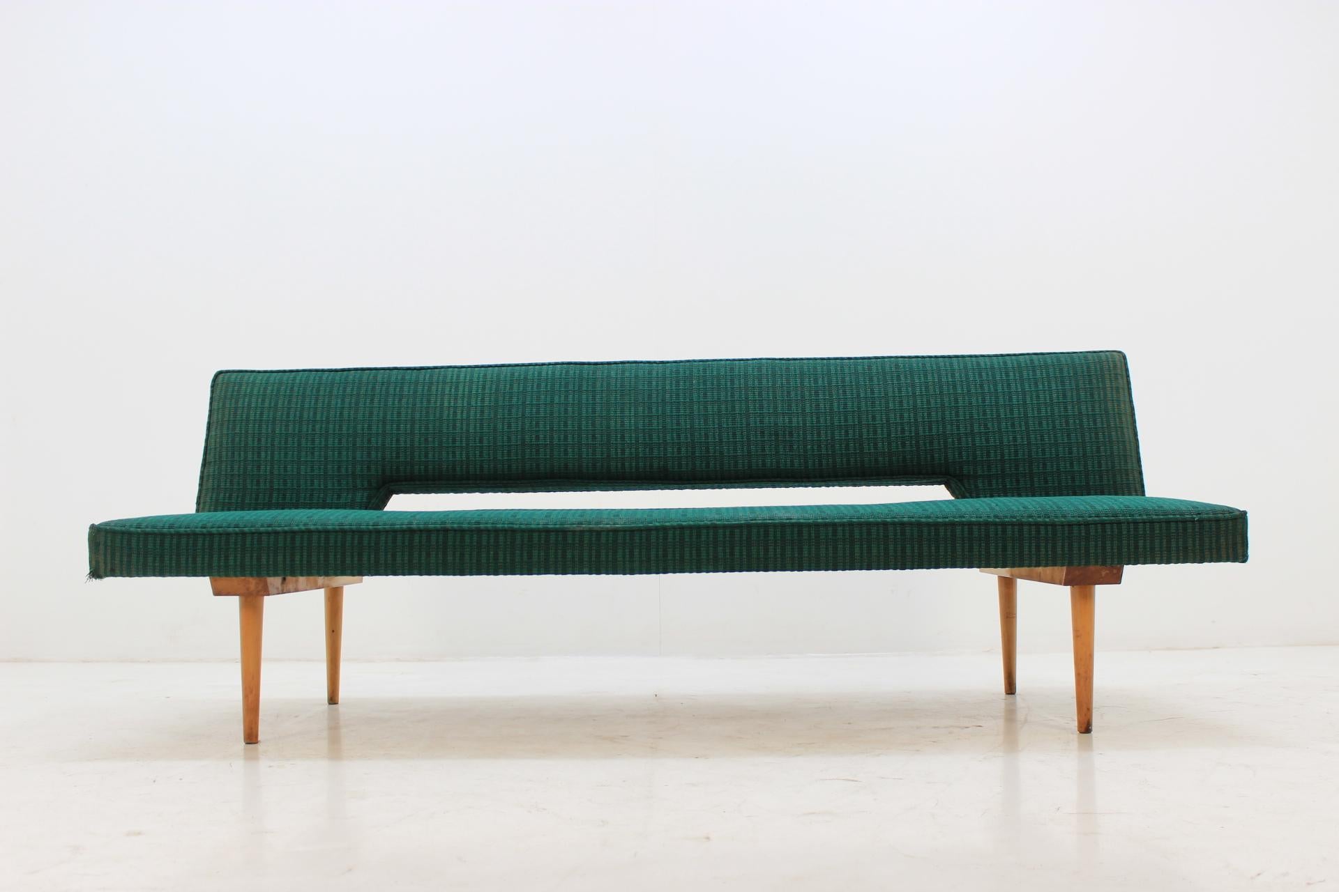 - 1960s, Czechoslovakia
- Design: Miroslav Navrátil
- Original condition: suitable for new upholstery.