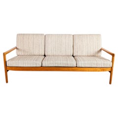 Midcentury Sofa Dreisitzer Couch Eiche Vintage danish design