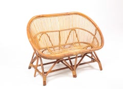 Midcentury Sofa in Bamboo, Made in Denmark, 1950