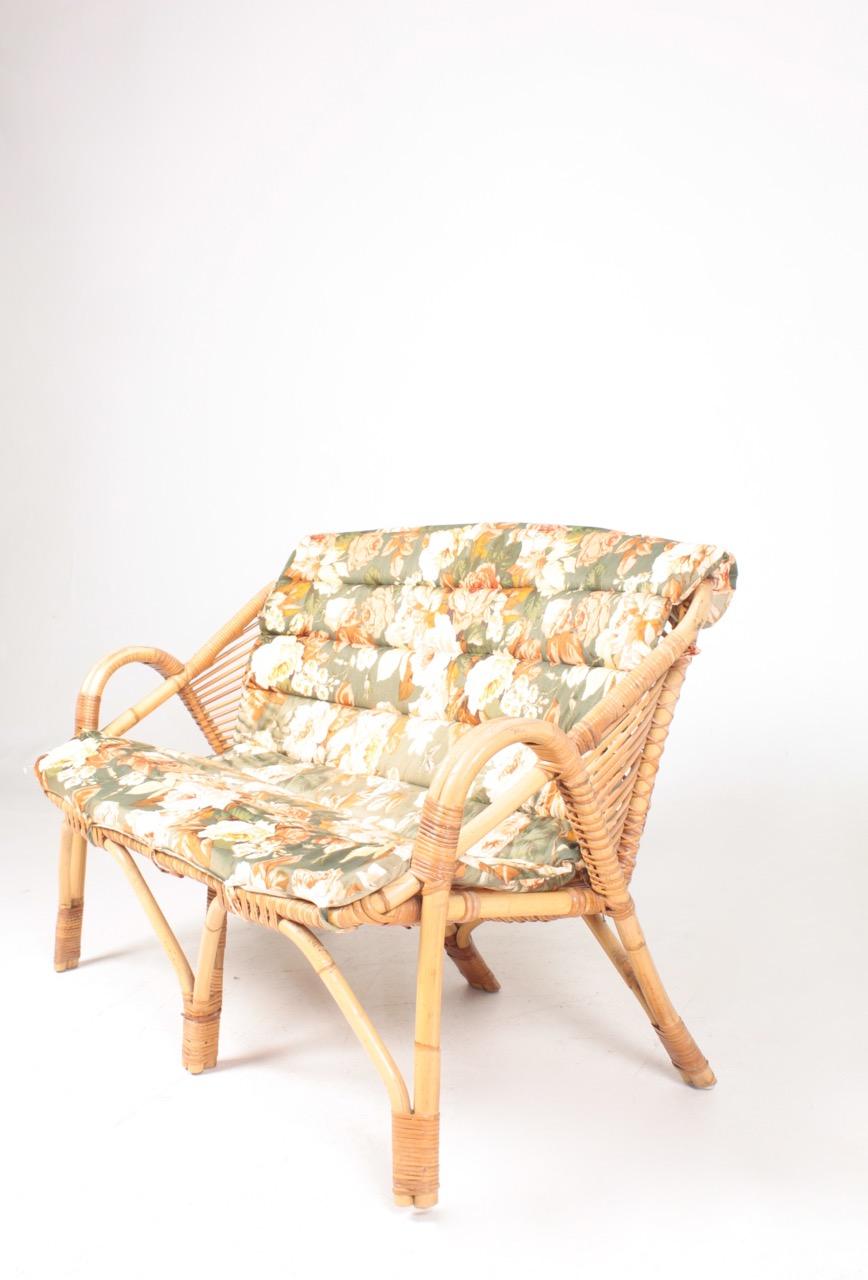 Midcentury Sofa in Bamboo, Made in Denmark, 1950s 4