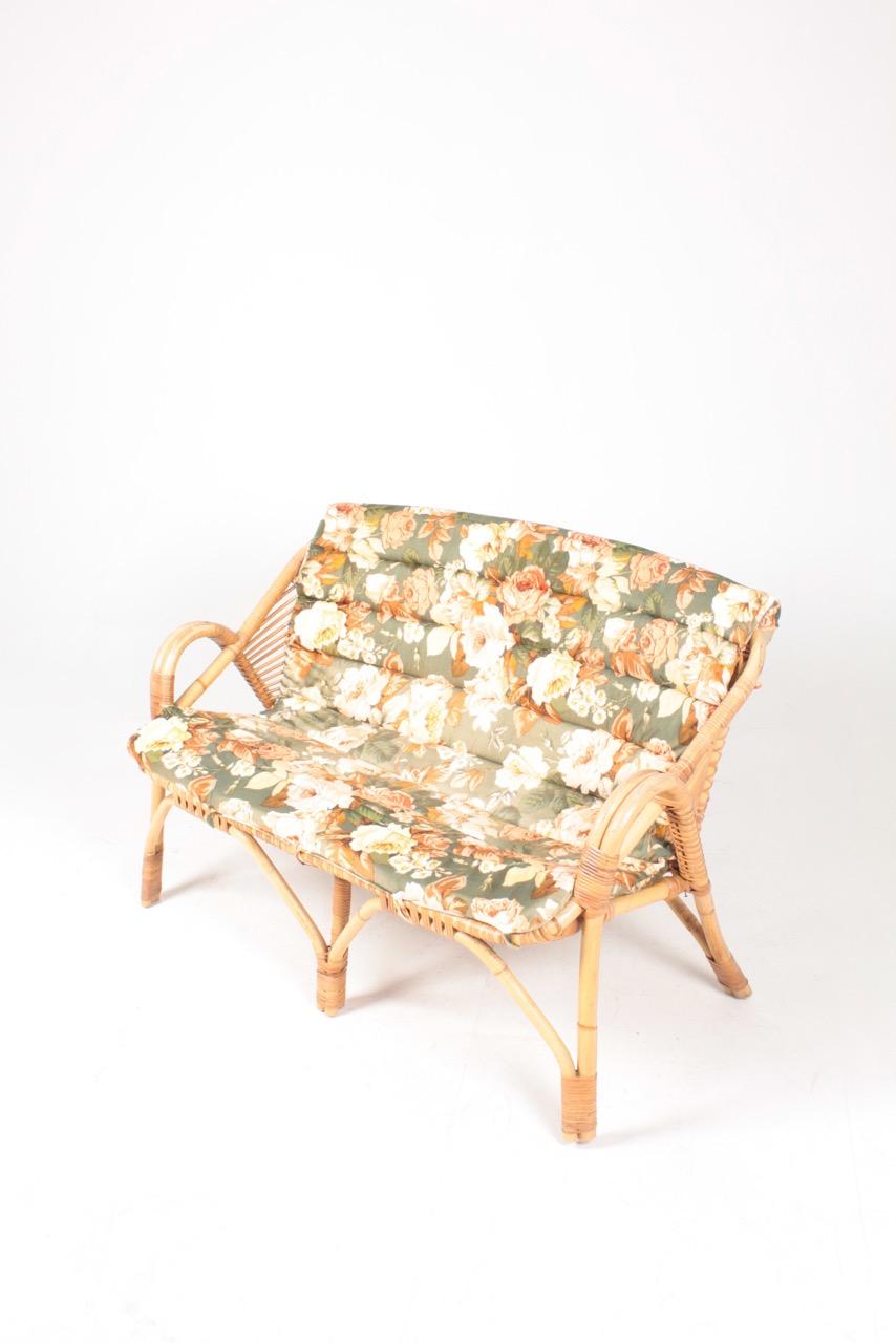Midcentury Sofa in Bamboo, Made in Denmark, 1950s 5