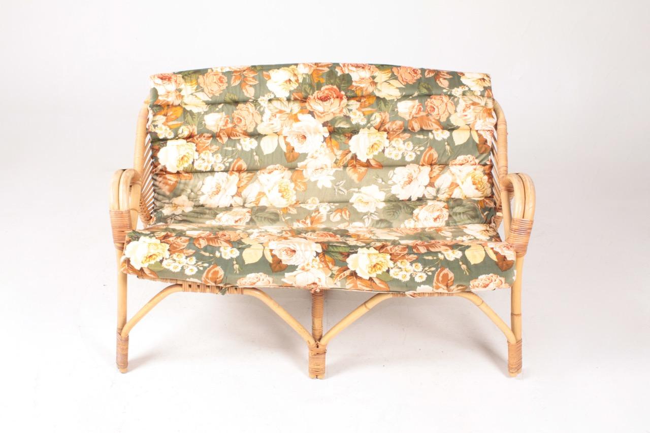 Midcentury Sofa in Bamboo, Made in Denmark, 1950s 1