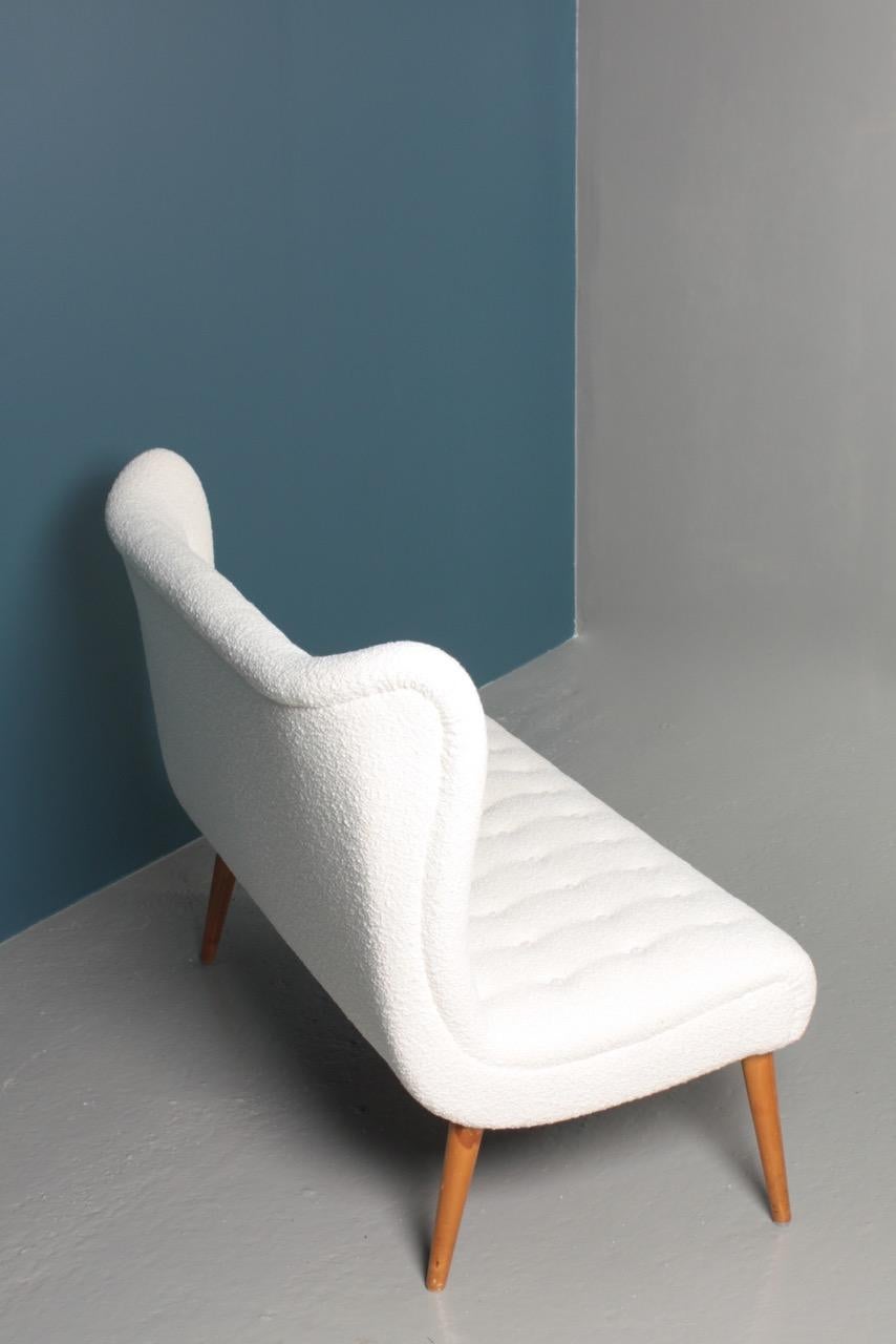 Midcentury Sofa in Boucle Designed by Elias Svedberg, 1950s Swedish Modern 10