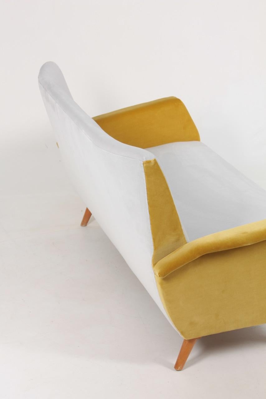 Mid-Century Modern Midcentury Sofa in French Velvet by Gio Ponti, 1950s