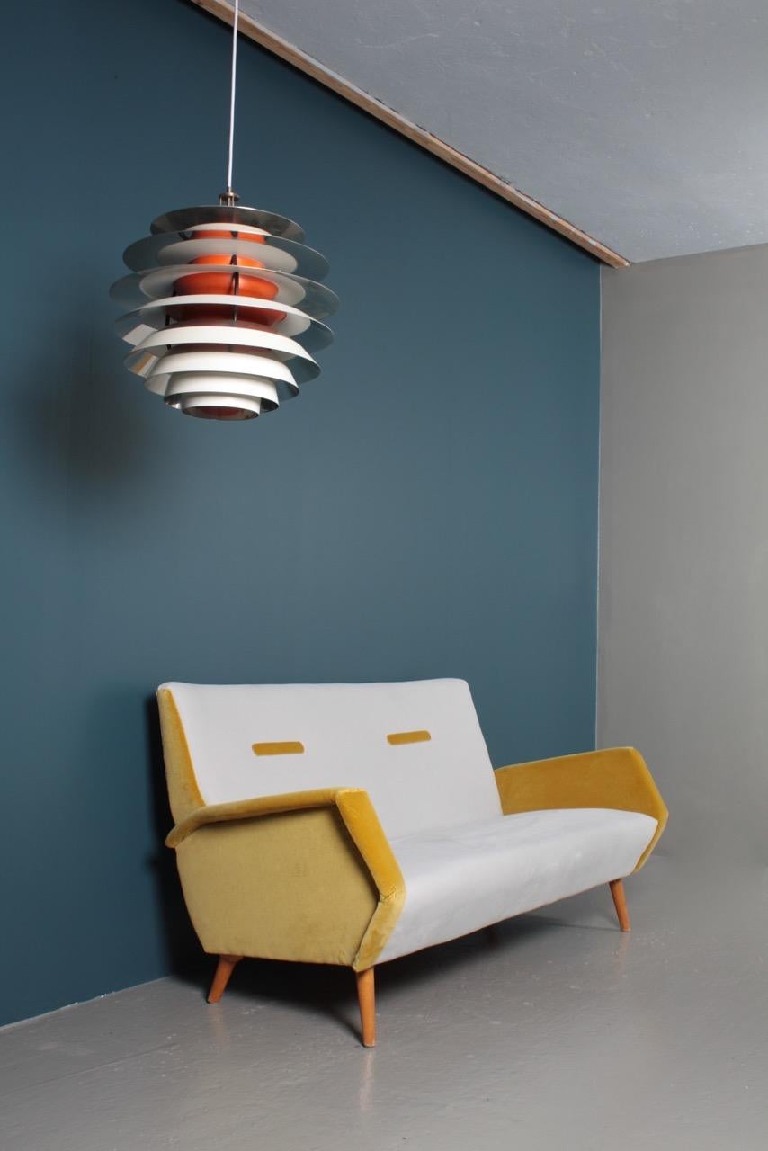 Midcentury Sofa in French Velvet by Gio Ponti, 1950s 2