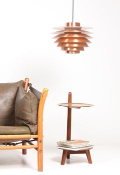 Midcentury Sofa in Patinated Leather by Arne Norell, Made in Sweden, 1960s