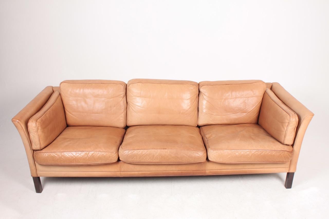 mogens hansen leather sofa