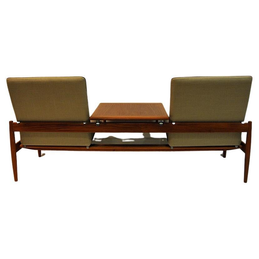 Scandinavian Modern Midcentury Sofa module set Saga with table by Gunnar Sørlie 1958, Norway For Sale