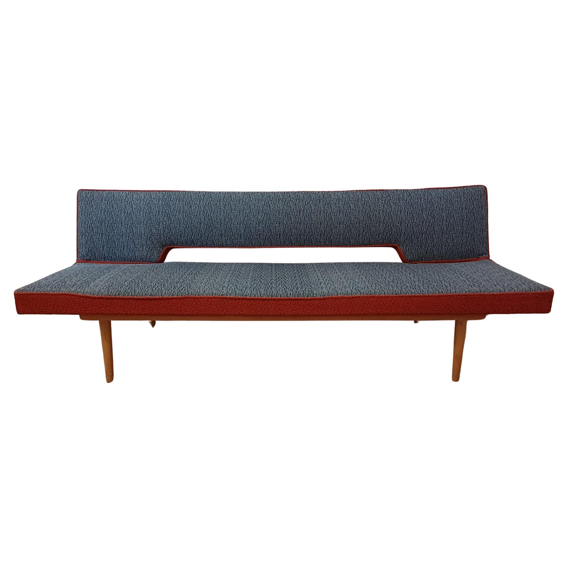 Midcentury Sofa or Daybed designed by Miroslav Navratil, 1960s. For Sale