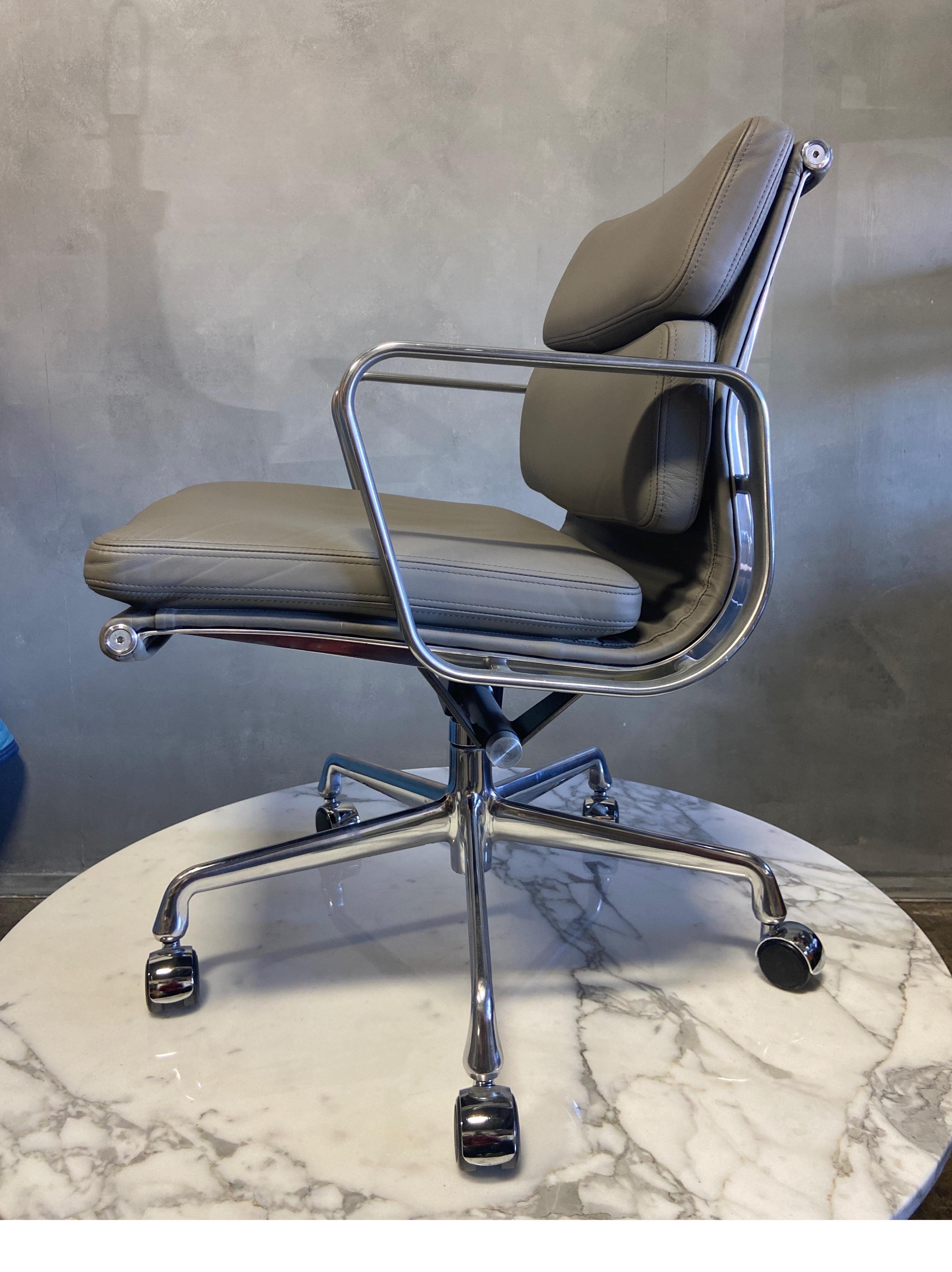 Aluminum Midcentury Soft Pad Chairs by Eames for Herman Miller