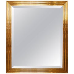 Midcentury Solid Brass Mirror by Chapman