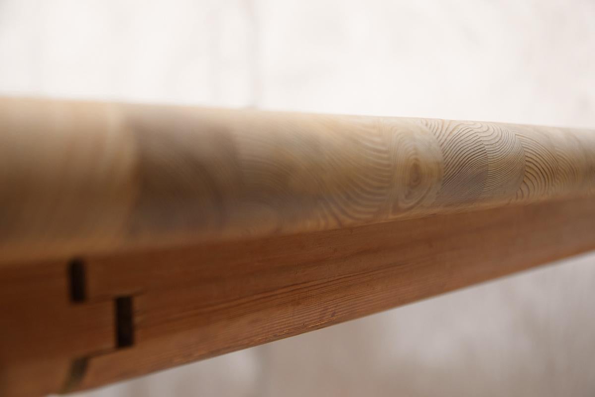 Midcentury Solid Extendable Pine Table, Rainer Daumiller for Hirtshals Savvaerk For Sale 7
