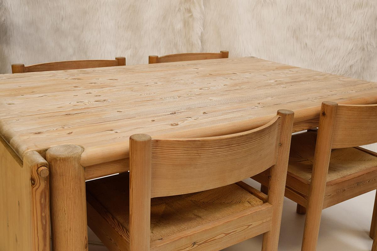 Midcentury Solid Extendable Pine Table, Rainer Daumiller for Hirtshals Savvaerk For Sale 2