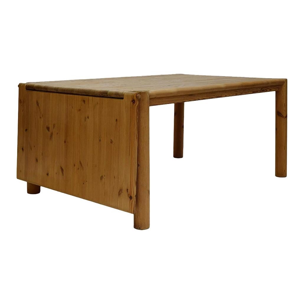 Midcentury Solid Extendable Pine Table, Rainer Daumiller for Hirtshals Savvaerk For Sale