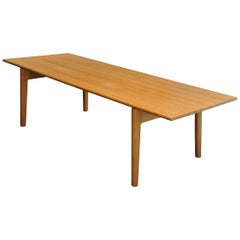Midcentury Solid Oak Coffee Table Mod. AT 15 by Hans Wegner for Andreas Tuck