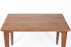 Midcentury Solid Oak French Reconstruction Era Desk 1950s