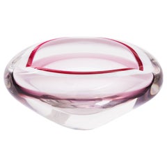 Midcentury Sommerso Glass Bowl