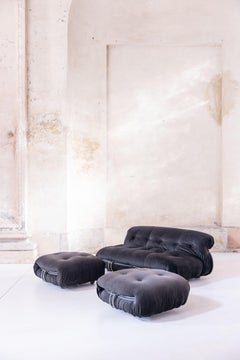 Midcentury Soriana sofa by Afra and Tobia Scarpa for Cassina, Italy 1969
