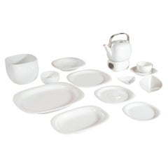 Midcentury "Soumi" Pattern Porcelain Service for 8 by Sarpaneva for Rosenthal