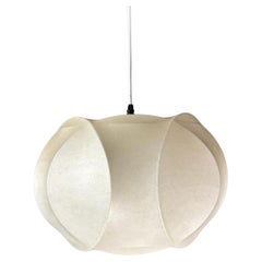 Lampada da soffitto a sospensione a forma di bozzolo dell'era spaziale del Medioevo, anni '60