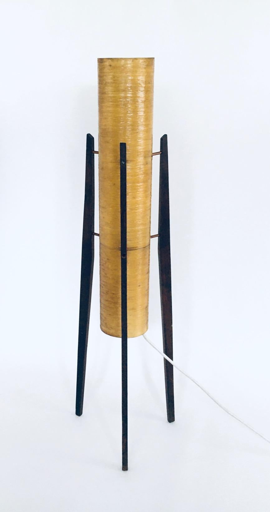 Mid-Century Space Age Design Rocket Floor Lamp by Novoplast Czechoslovakia 1950s For Sale 6