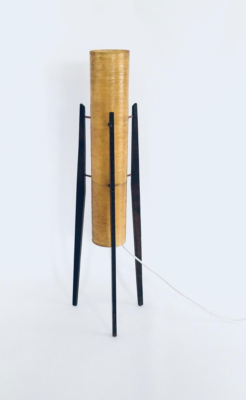 Mid-20th Century Mid-Century Space Age Design Rocket Floor Lamp by Novoplast Czechoslovakia 1950s For Sale