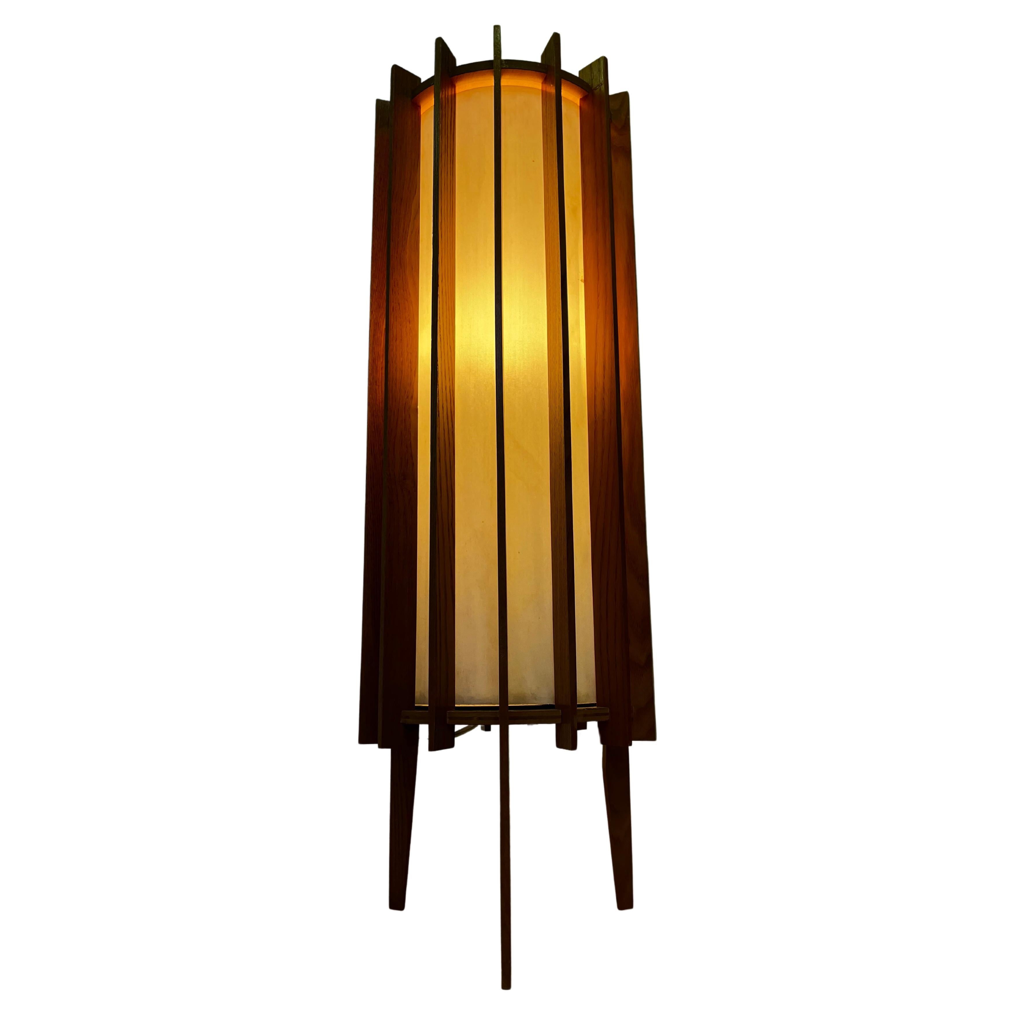 Midcentury Space Age Floor Lamp "Rocket" by Pokrok Zilina, 1960s - 2 pieces For Sale
