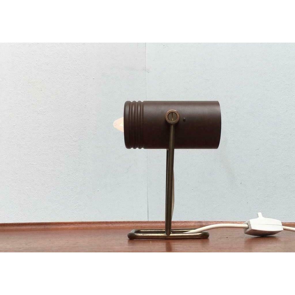 German MidCentury Space Age Table Lamp by Rolf Krüger for Heinz Neuhaus Leuchten, 1960s For Sale