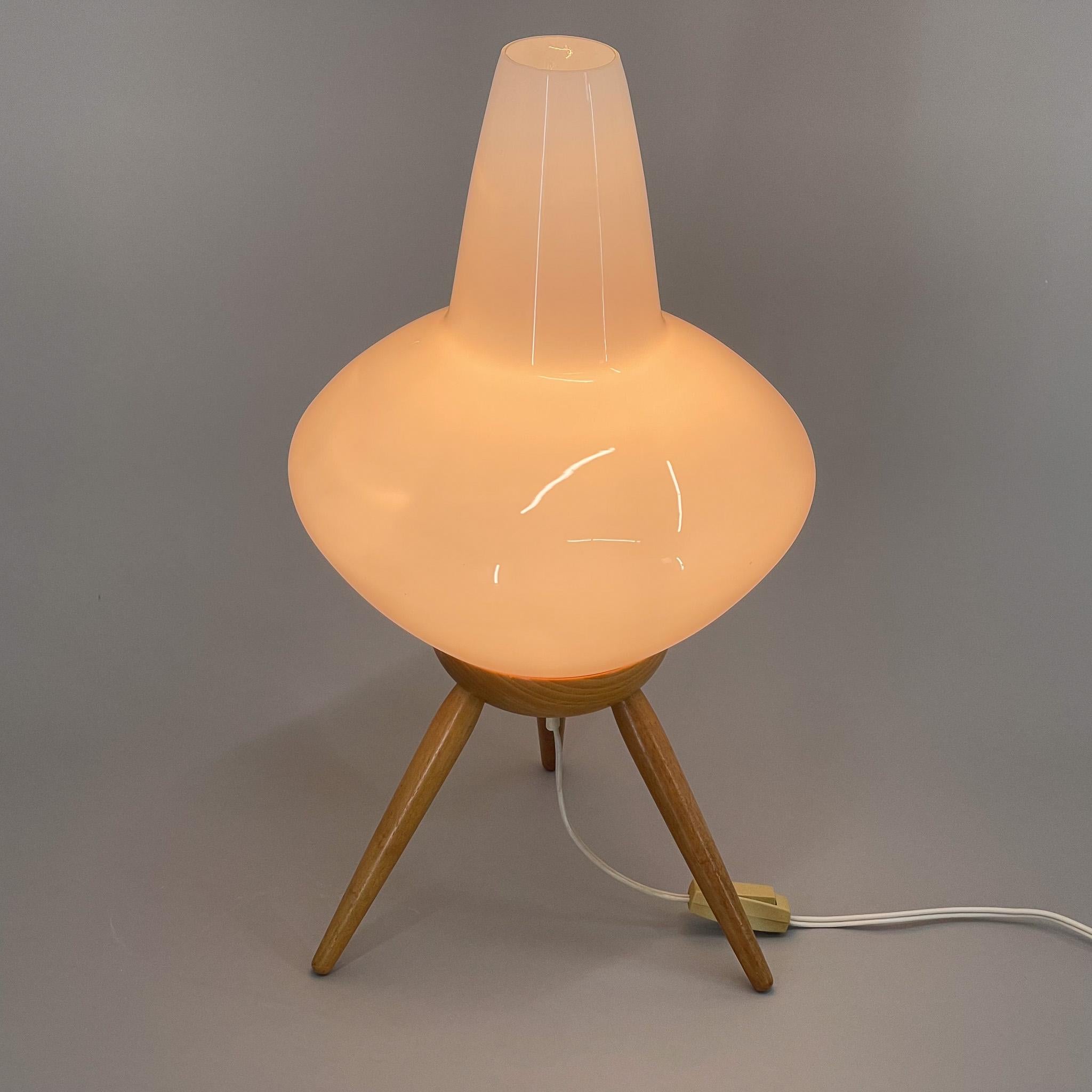 Czech Midcentury Space Age Table Lamp 