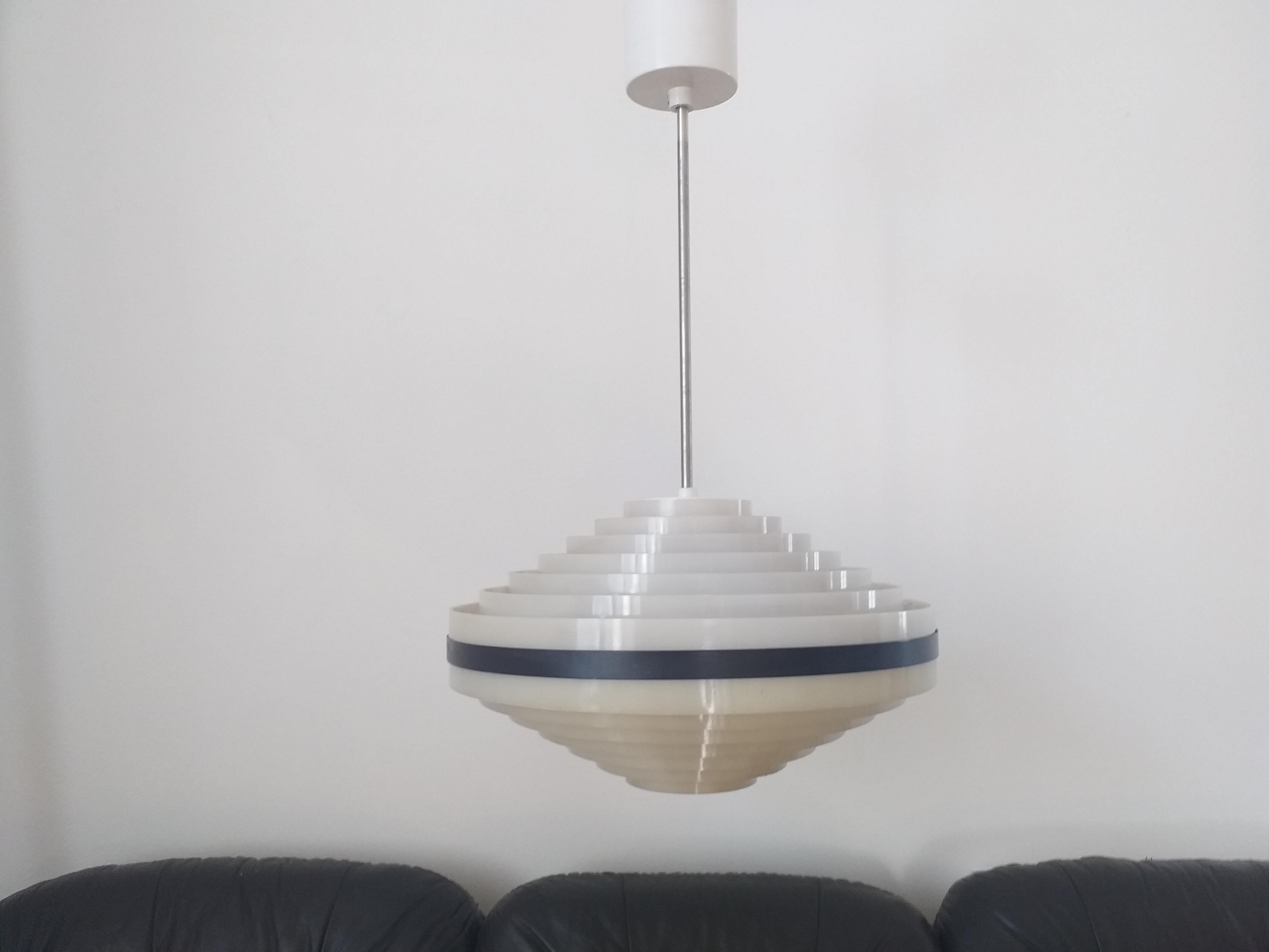 Midcentury Space Age UFO Style Pendant, 1970s / Up to 14 Pieces For Sale 5