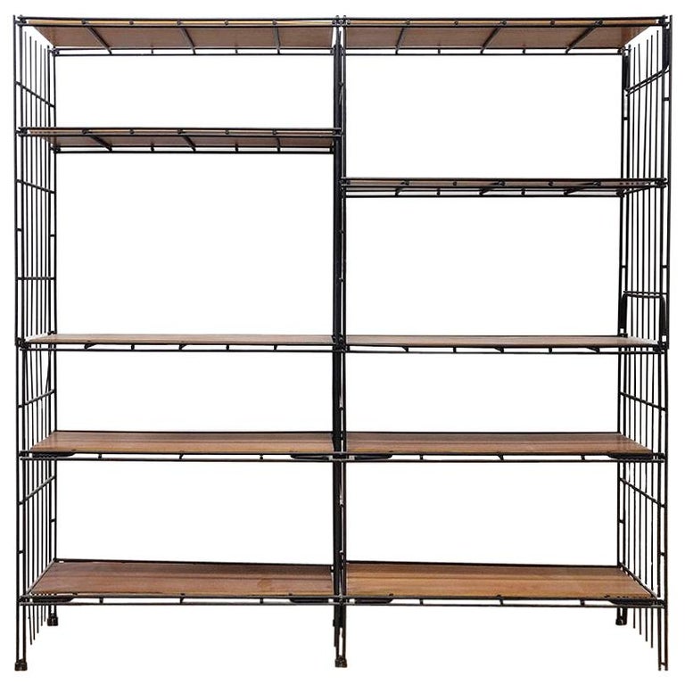 Midcentury Spanish Modular Shelving System Multistrux by Multimueble