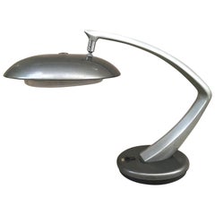 Midcentury Spanish Rotating Table Lamp Model Boomerang in Metal and Plastic