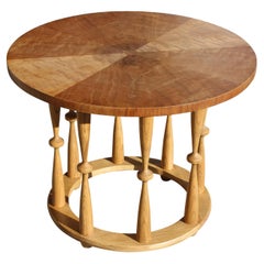 Midcentury Spindle Table with Wood Top Attrib. to Harvey Probber